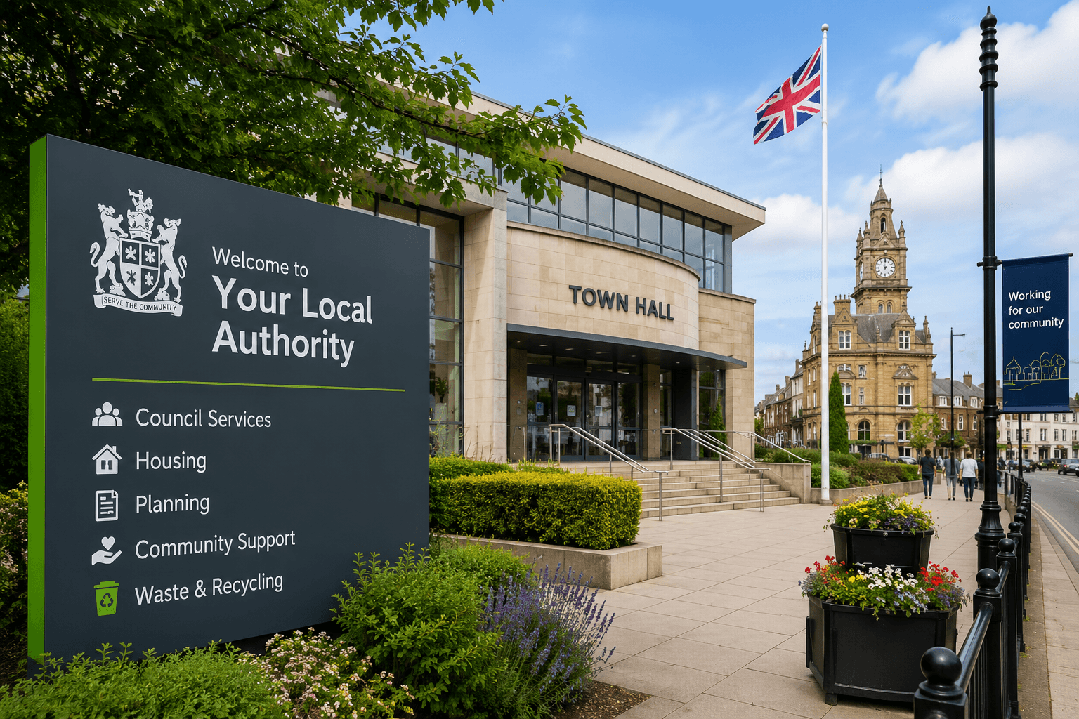 local authority and government